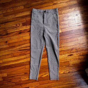 Zara Houndstooth Checkered Pants